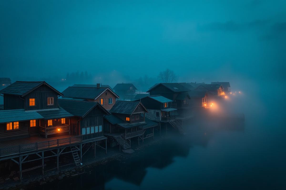 The old street in the hometown